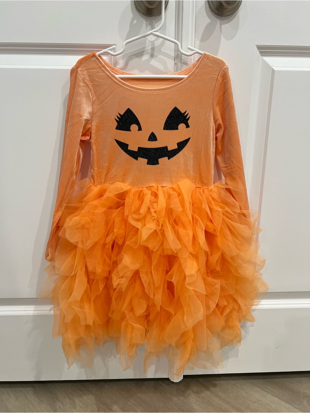 Girls Halloween Pumpkin Dress